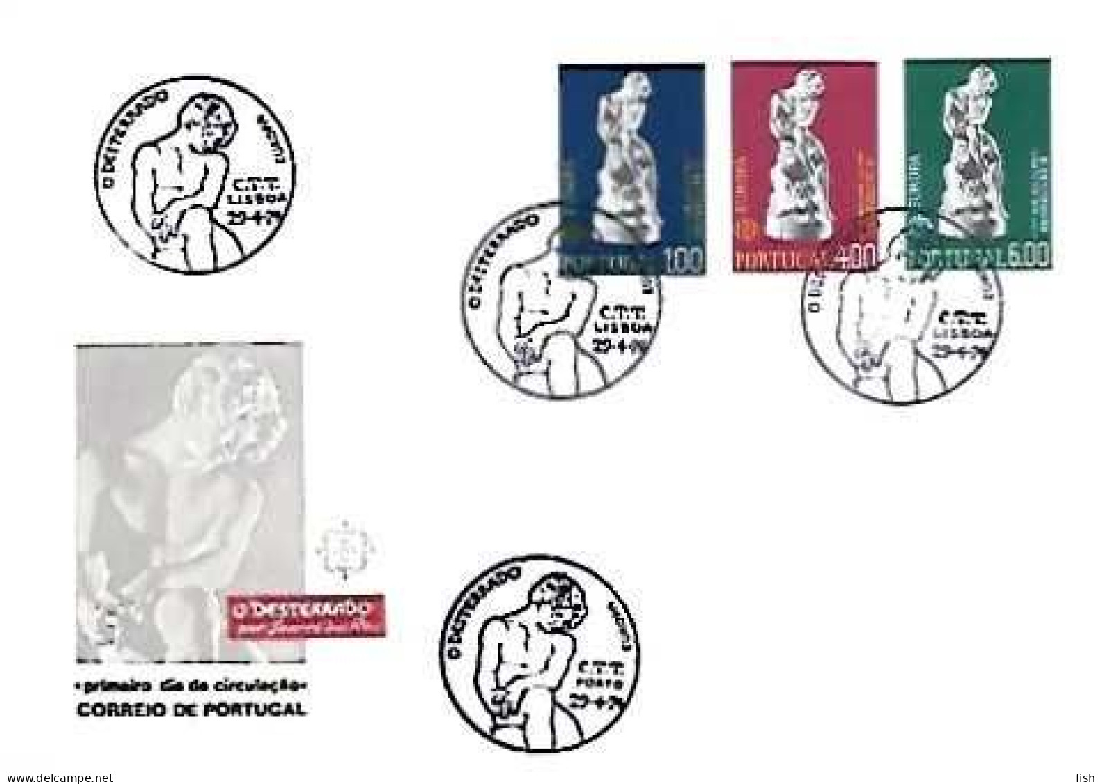 Portugal & FDC Europa CEPT, The Outcast By Soares Dos Reis, Porto 1974 (6868) - 1974