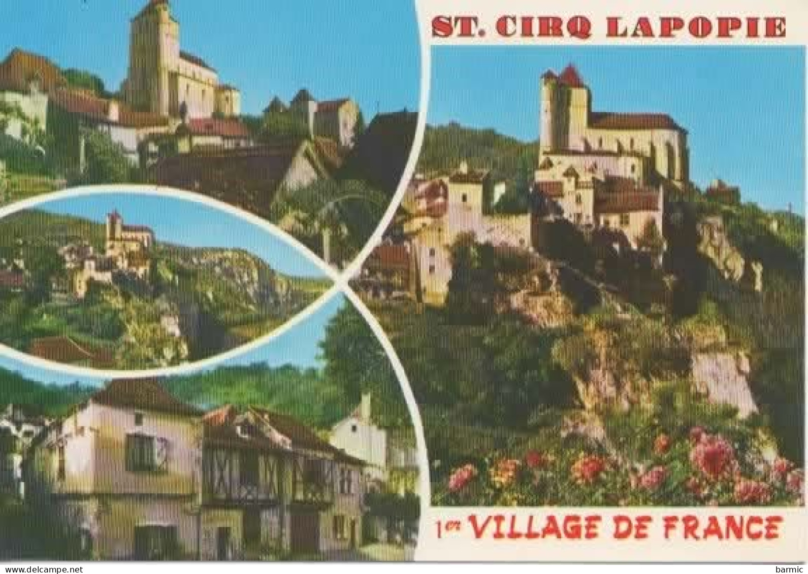 ST CIRQ LAPOPIE, MULTIVUE COULEUR  REF13990 VOL - Saint-Cirq-Lapopie