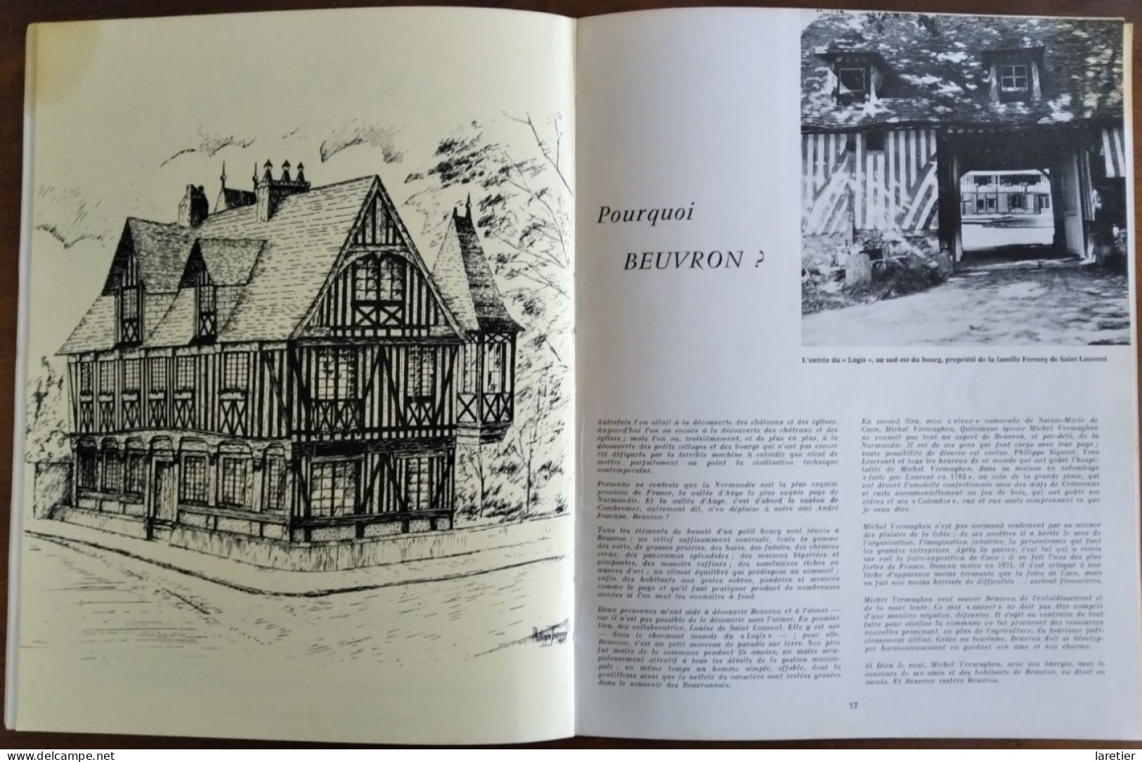 Ancienne Revue (1972) : BEUVRON, Une Commune Sauvegardée - Art De Basse-Normandie N° 58 - Calvados (14) - Normandie