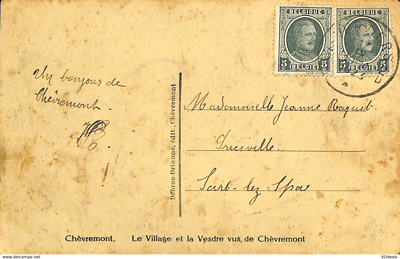 026 995 - CPA - Belgique - Chèvremont - Le Village Et La Vesdre - Chaudfontaine