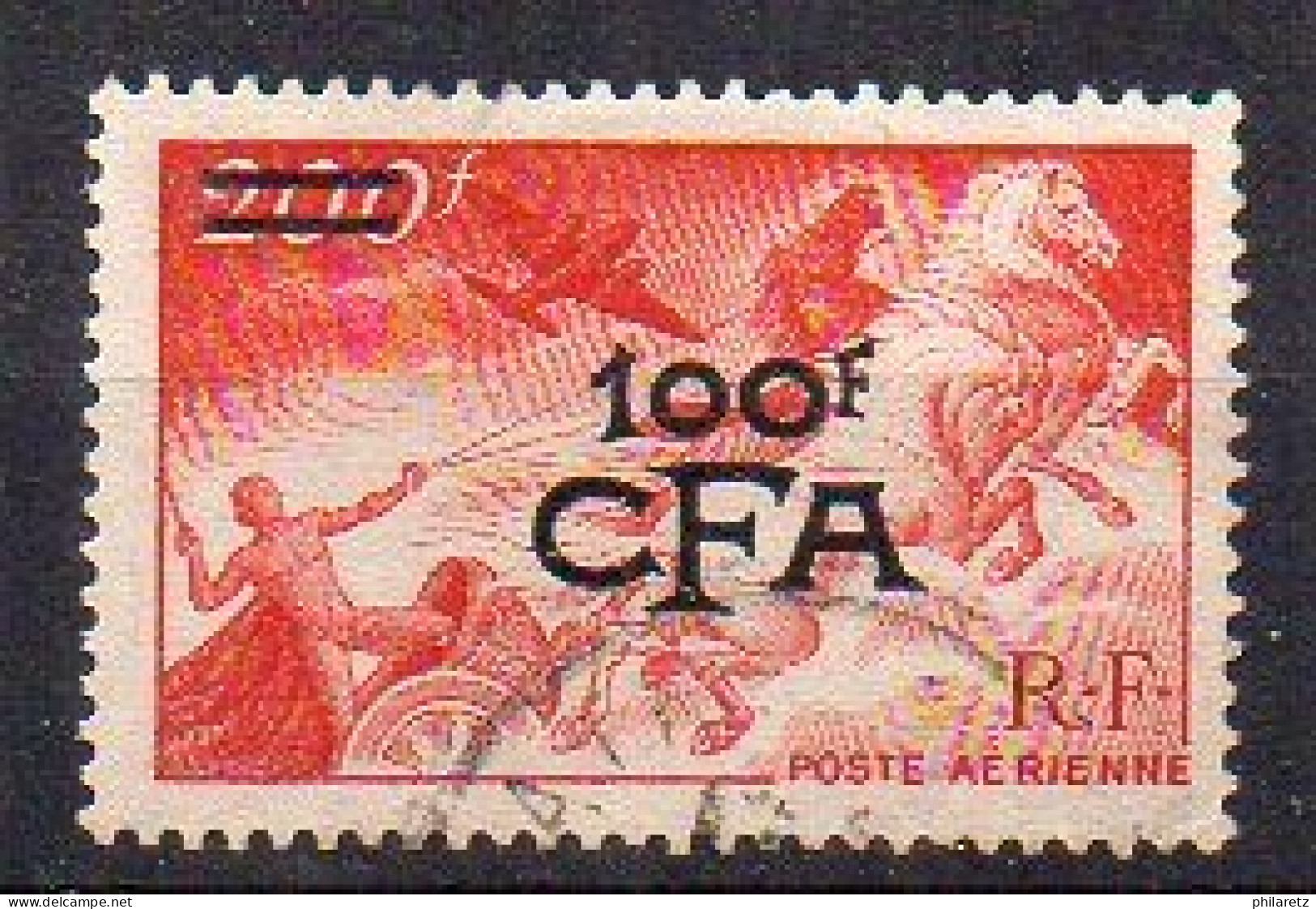 Réunion CFA Avion N° 48 Oblitéré - Cote 26€ - Gebruikt