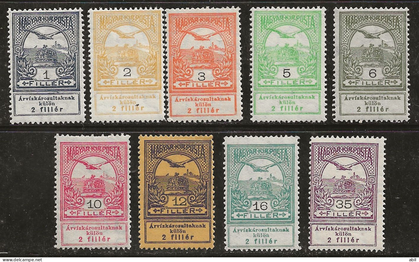 Hongrie 1913 N° Y&T : 106 à 113 Et 117 * - Unused Stamps