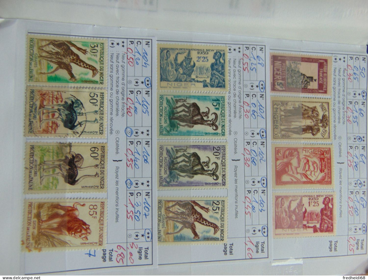 Très Beau Lot De 38 Timbres Du Niger Avant Et Après L'indépendance Majorité En Qualité * Mais Quelques ** Et Oblitérés - Unused Stamps