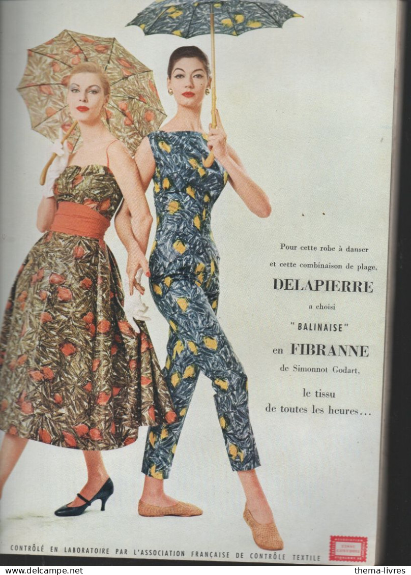 Revue De Mode  Editions LOUCHEL Paris ; COLLECTIONS Mode)  N°136 Printemps 1957   (CAT7041) - Mode