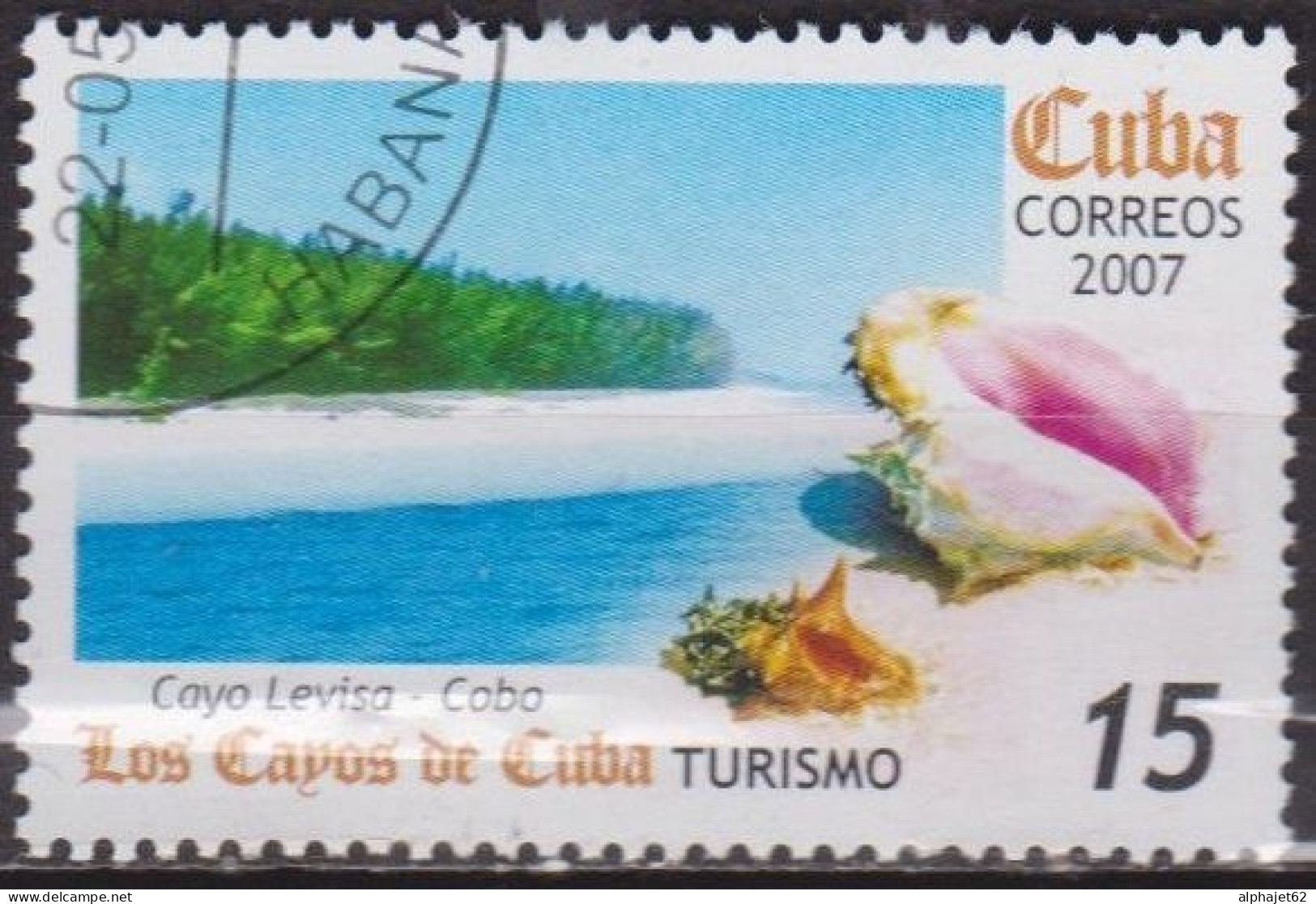 Tourisme - CUBA - Cayo Levisa - Conque Marine - N° 4459 - 2007 - Oblitérés