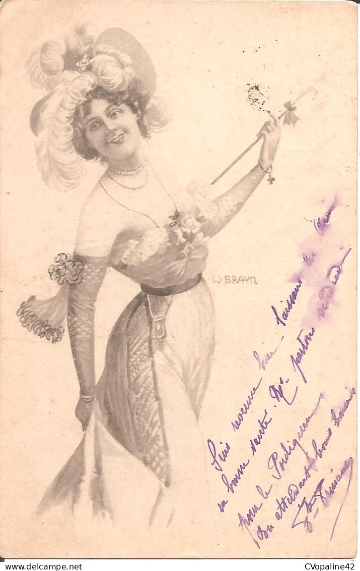 Illustrateur W. BRAUN . Style Art Nouveau . Princess Uebermuth , Filles Espiègles En 1903 (Dos Non Divisé) - Braun, W.