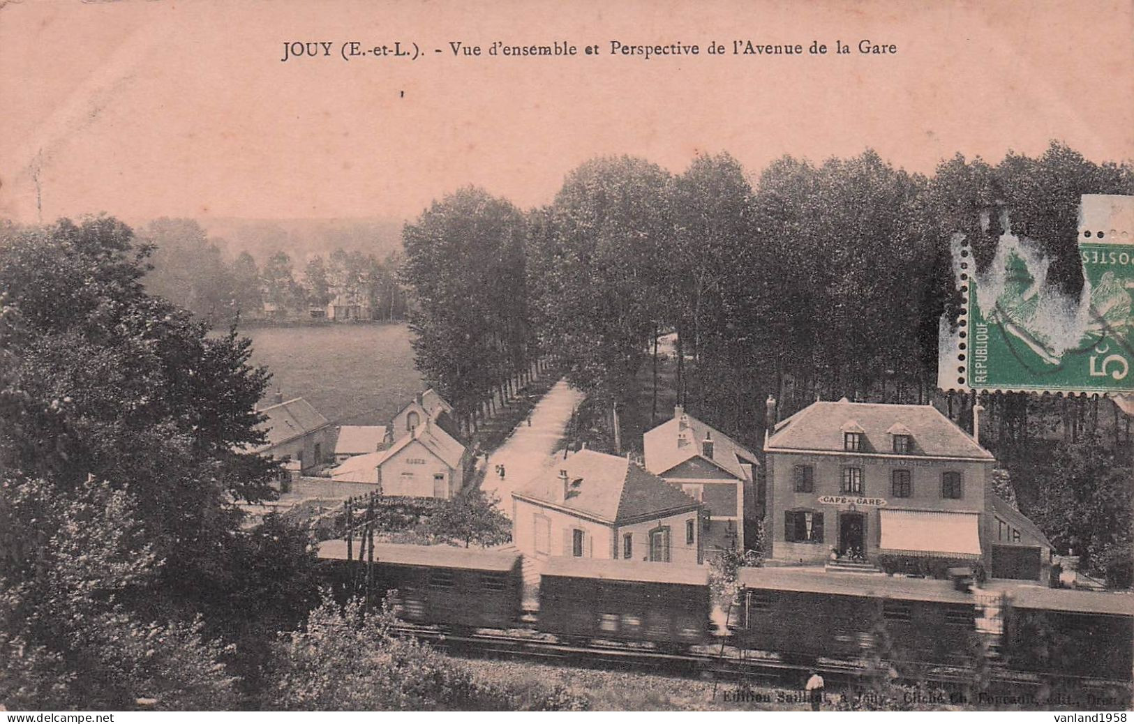 JOUY-vue D'ensemble Et Perspective De L'avelue De La Gare - Jouy