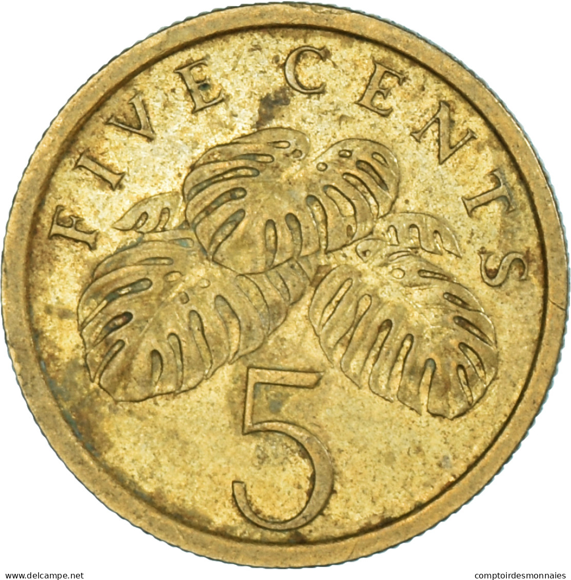 Monnaie, Singapour, 5 Cents, 1986 - Singapur