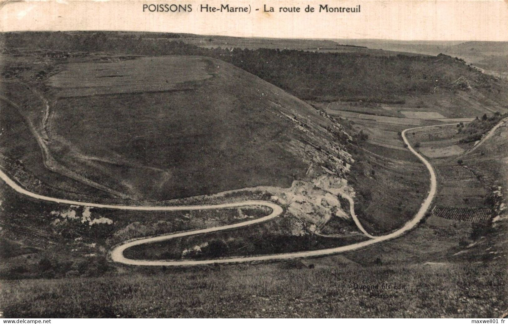 N5 - Poisson (Hte-Marne) - La Route De Montreuil - Poissons