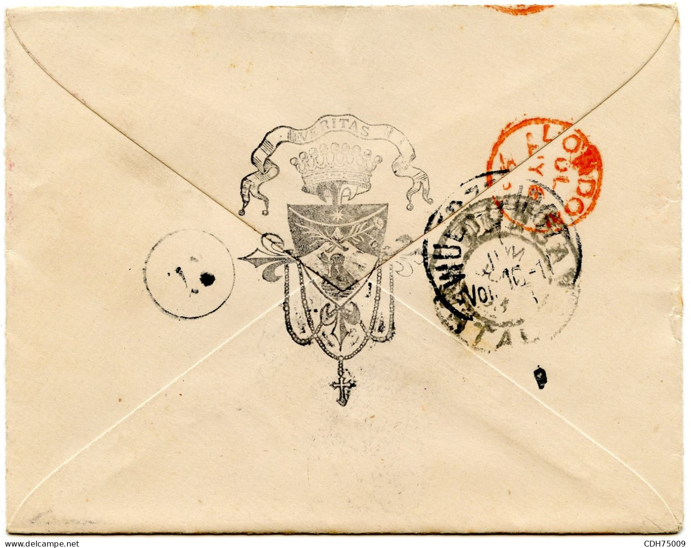 EX-COLONIES ANGLAISES - NATAL - LETTRE DE VERULAM POUR WURZBURG, 1896 - Natal (1857-1909)