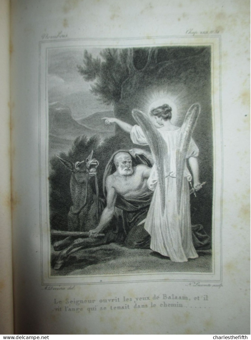 SAINTE BIBLE latin et en françois suivie d'un dictionnaire étymolog. géograph et archéolog. par Barbié du Bocage 13 Vol.