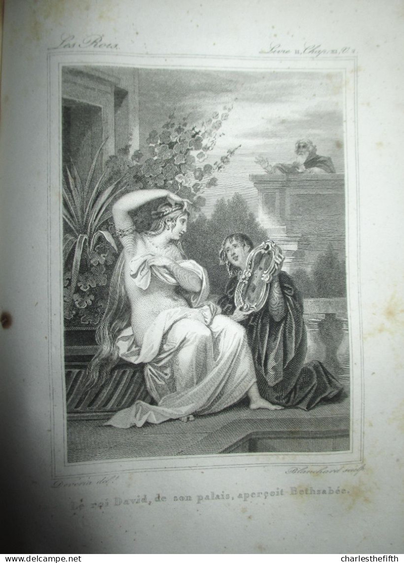 SAINTE BIBLE latin et en françois suivie d'un dictionnaire étymolog. géograph et archéolog. par Barbié du Bocage 13 Vol.