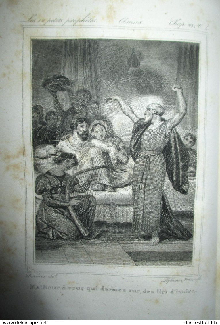 SAINTE BIBLE latin et en françois suivie d'un dictionnaire étymolog. géograph et archéolog. par Barbié du Bocage 13 Vol.