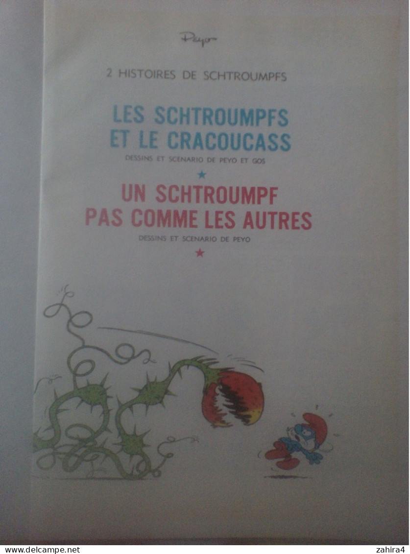 5e Série 2 Histoires De Sctroumpf -  Peyo Et Gos - Le Cracoucass & Un Schtroumpf Pas Comme Les Autres - Dupuis - Schtroumpfs, Les - Los Pitufos