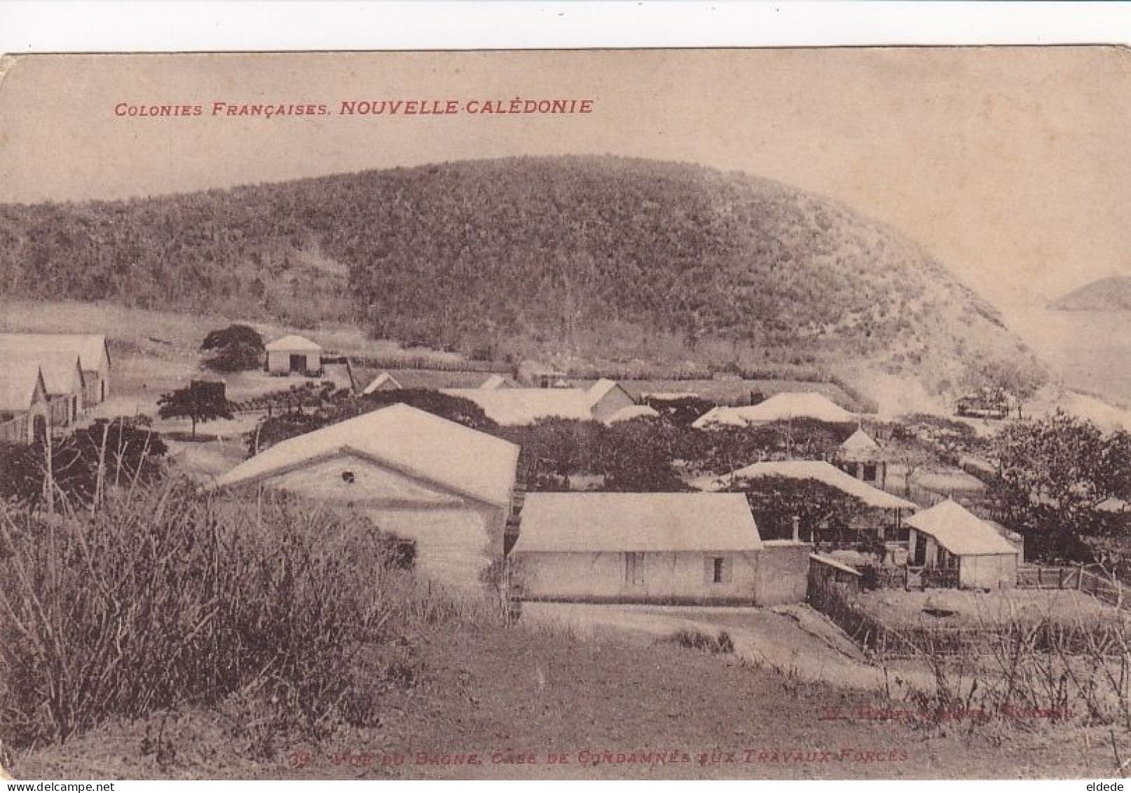 Convict Camp In New Caledonia . Camp Bagnard Bagne Henry Capvern Nouméa Forced Labour - Prigione E Prigionieri