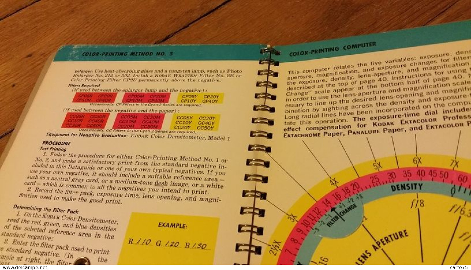 Kodak Color Dataguide, exposing, printing, processing, 3e édition, 1968, Kodak Publication No. R-19