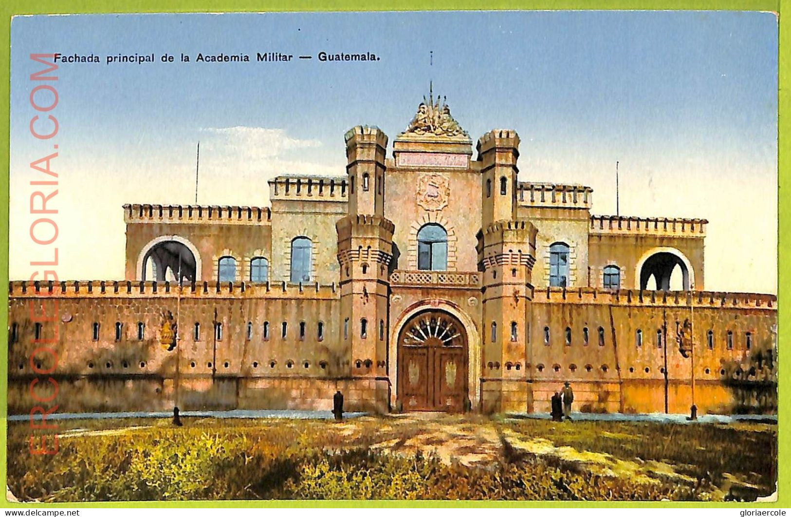 Af2459 - GUATEMALA - VINTAGE POSTCARD - Academia Militar - Guatemala