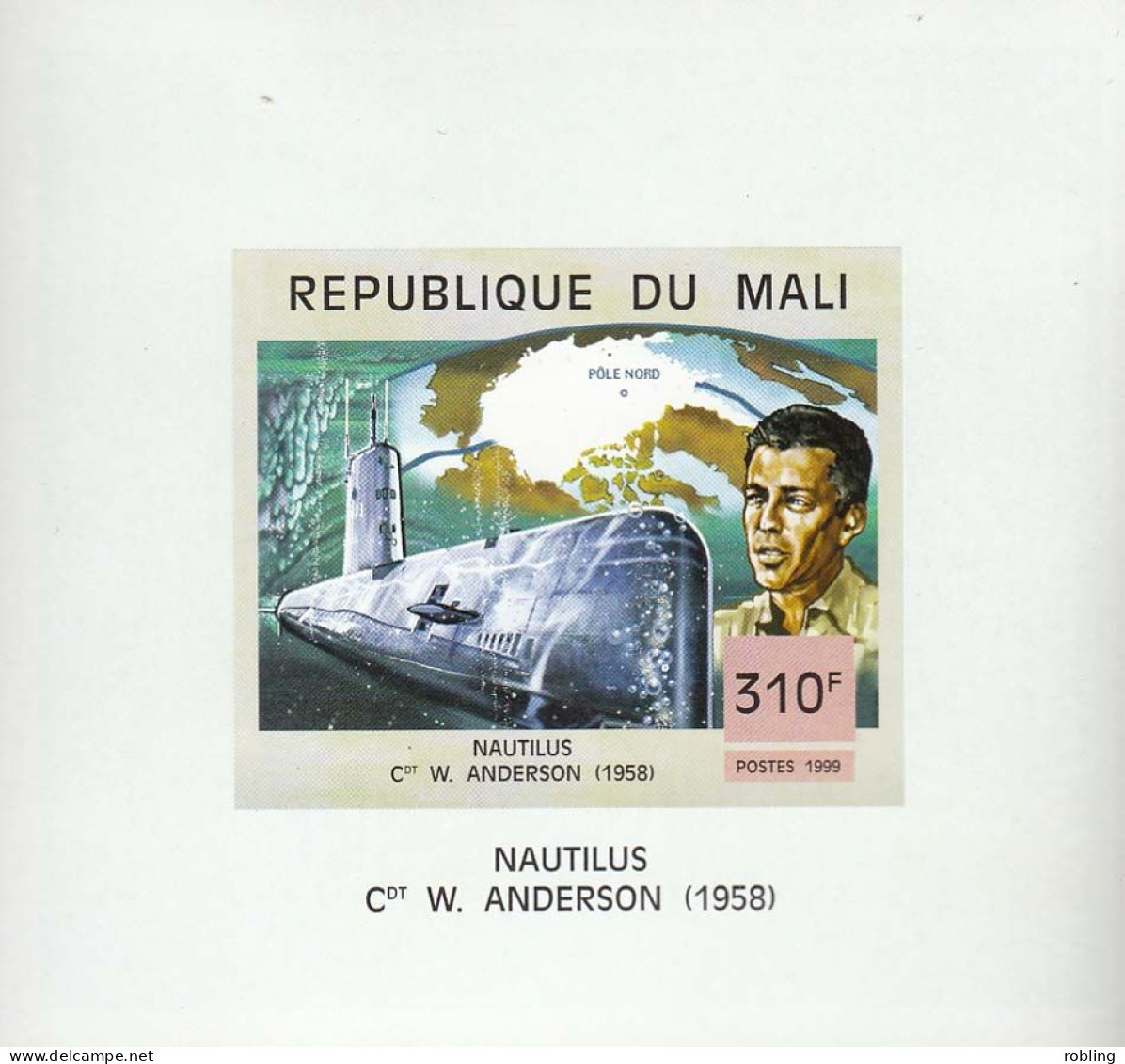 Mali 1999 Ships Michel 2228b MNH 30826 - Sous-marins