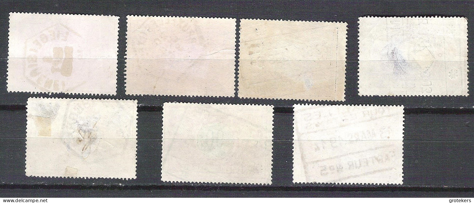 BELGIUM 7 Railway Stamps As Shown For The Cancellations - Other & Unclassified