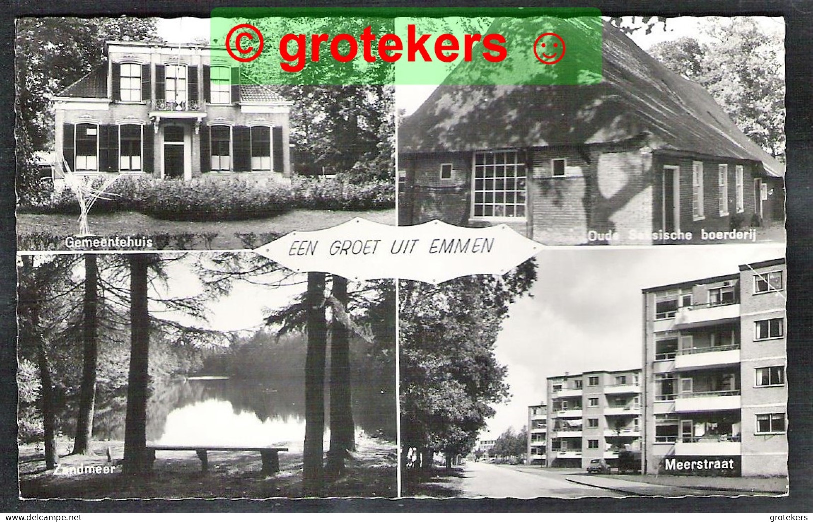 EMMEN Groet Uit 4-luik ± 1969? - Emmen