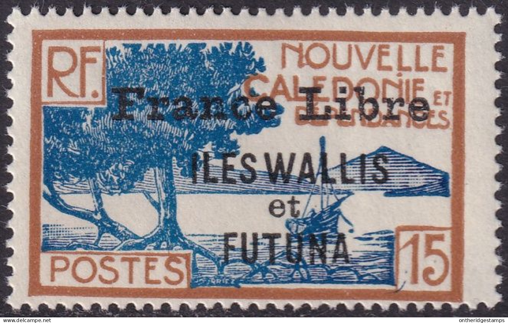 Wallis & Futuna 1941 Sc 100 Yt 98 MNH** - Nuovi