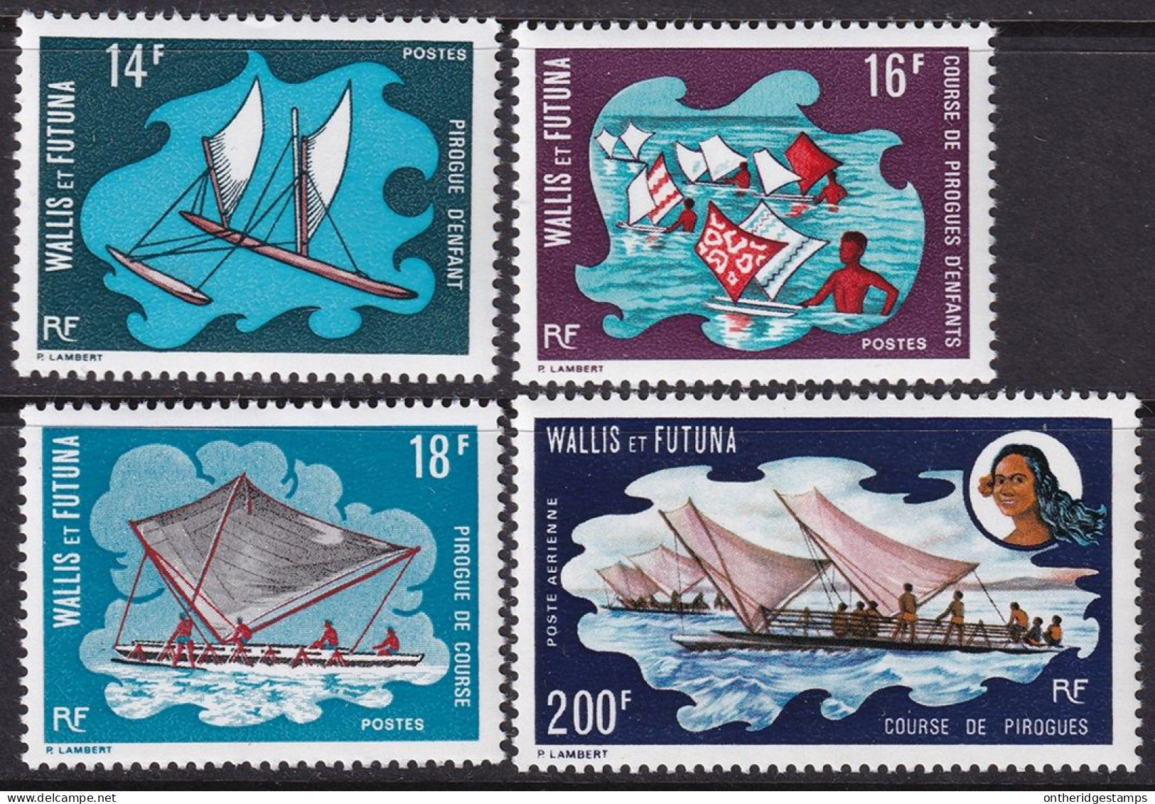 Wallis & Futuna 1972 Sc 179-81,C41  Set MNH** - Unused Stamps