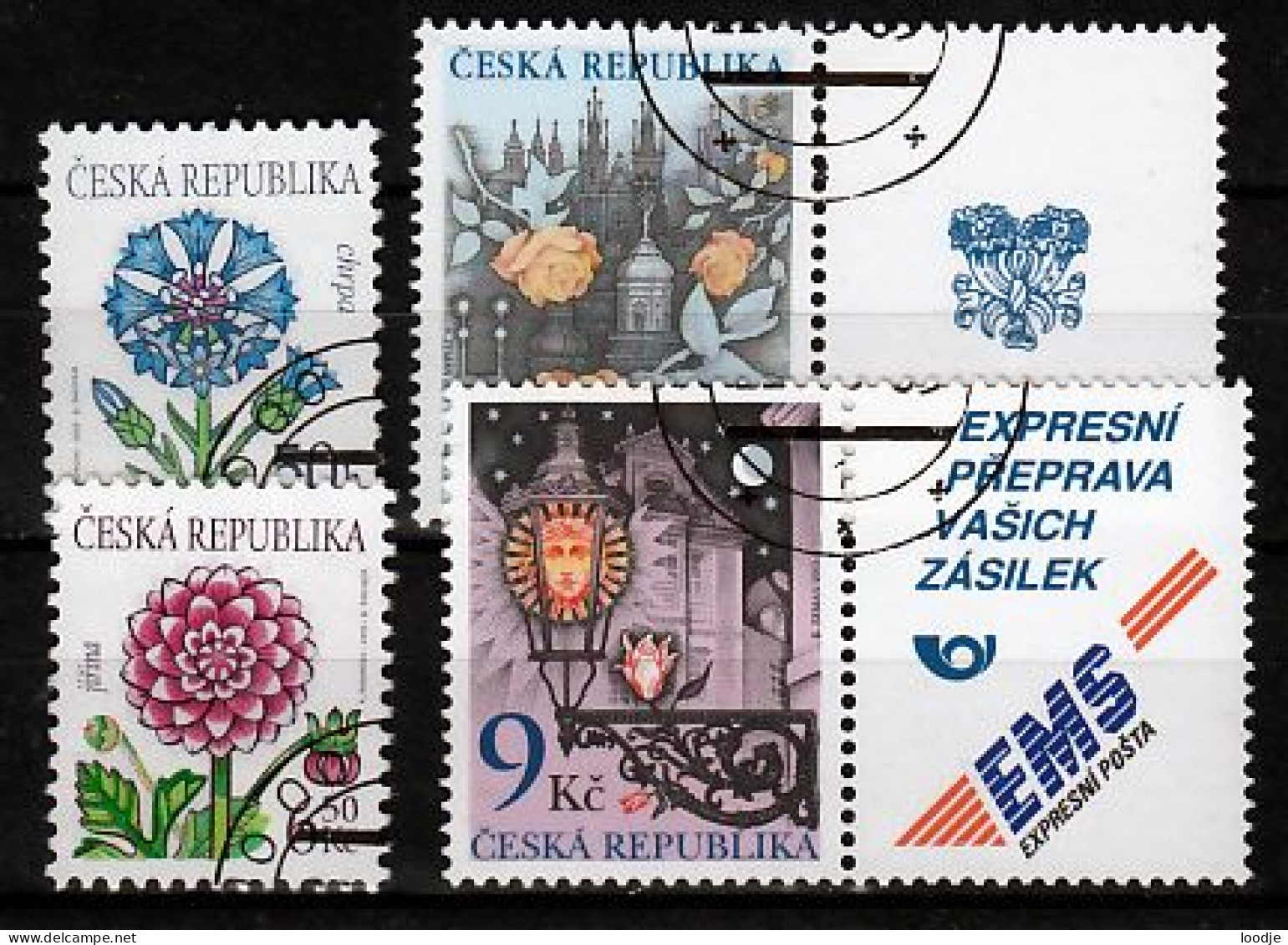 Tsjechie Mi 377,380 Div. Gestempeld - Used Stamps