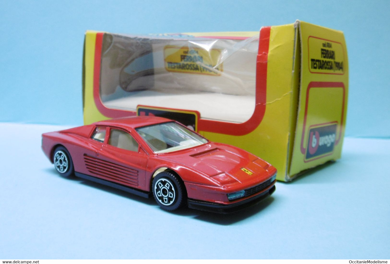 Bburago - FERRARI TESTAROSSA 1984 Rouge Réf. 4104 Burago BO 1/43 - Burago