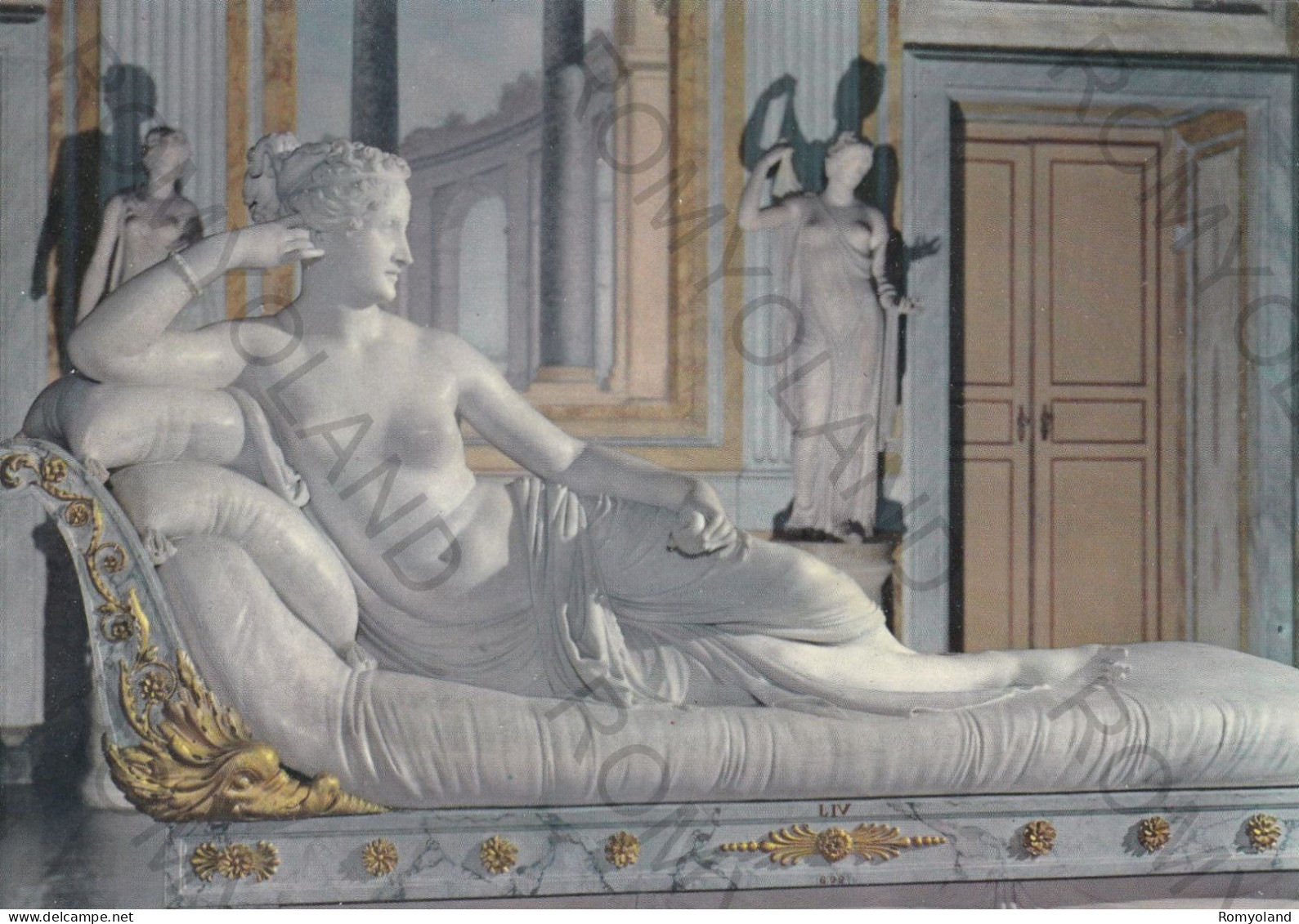 CARTOLINA  ROMA,LAZIO-GALLERIA BORGHESE-SALA I-PAOLINA BORGHESE-CANOVA-MEMORIA,CULTURA,BELLA ITALIA,NON VIAGGIATA - Tentoonstellingen