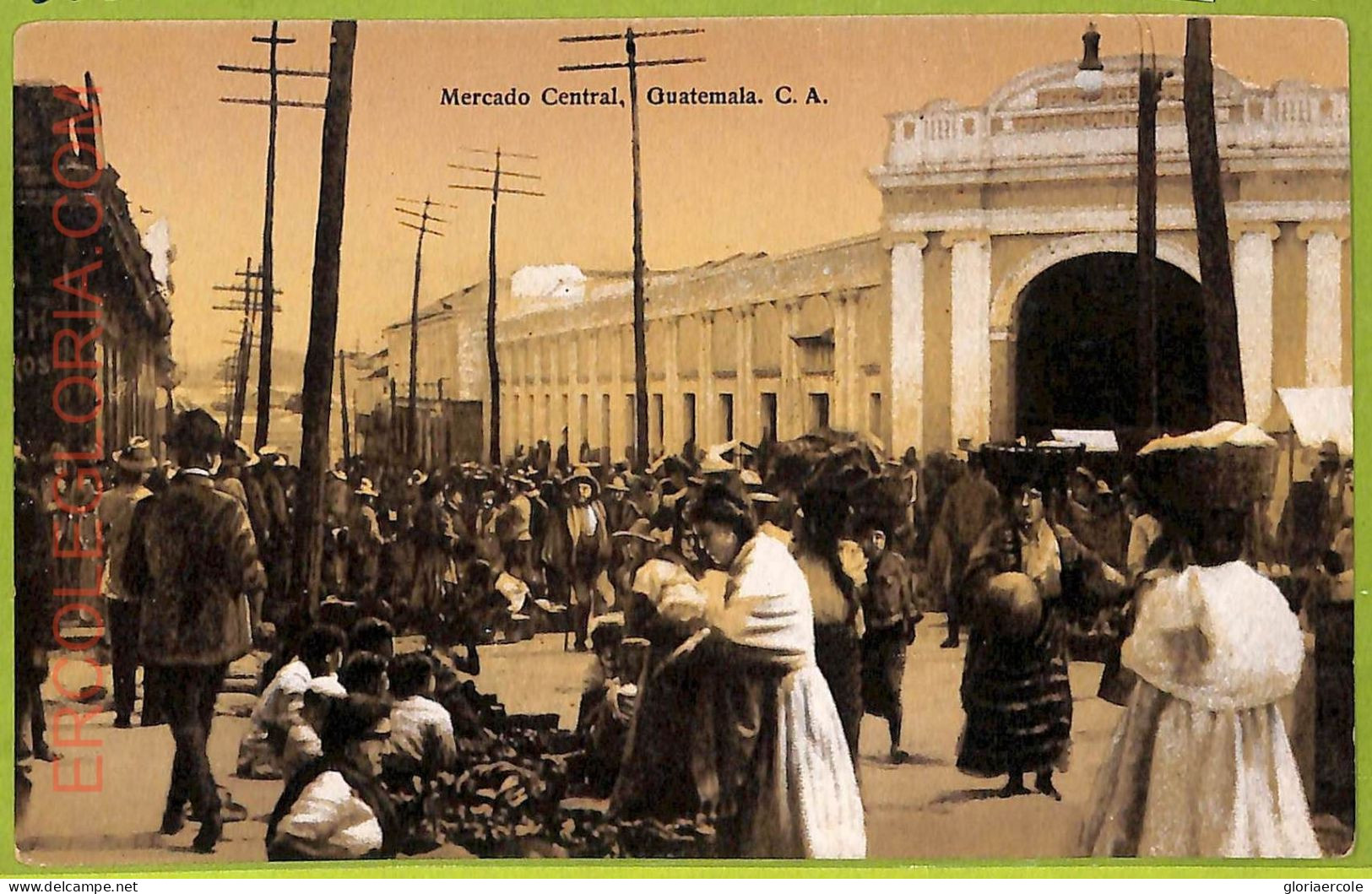 Af2515 - GUATEMALA - VINTAGE POSTCARD - Mercado Central - Guatemala