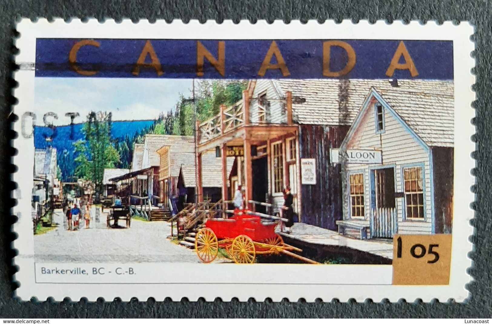 Canada 2001  USED Sc 1904b    105c  Tourist Attractions Barkerville - Used Stamps