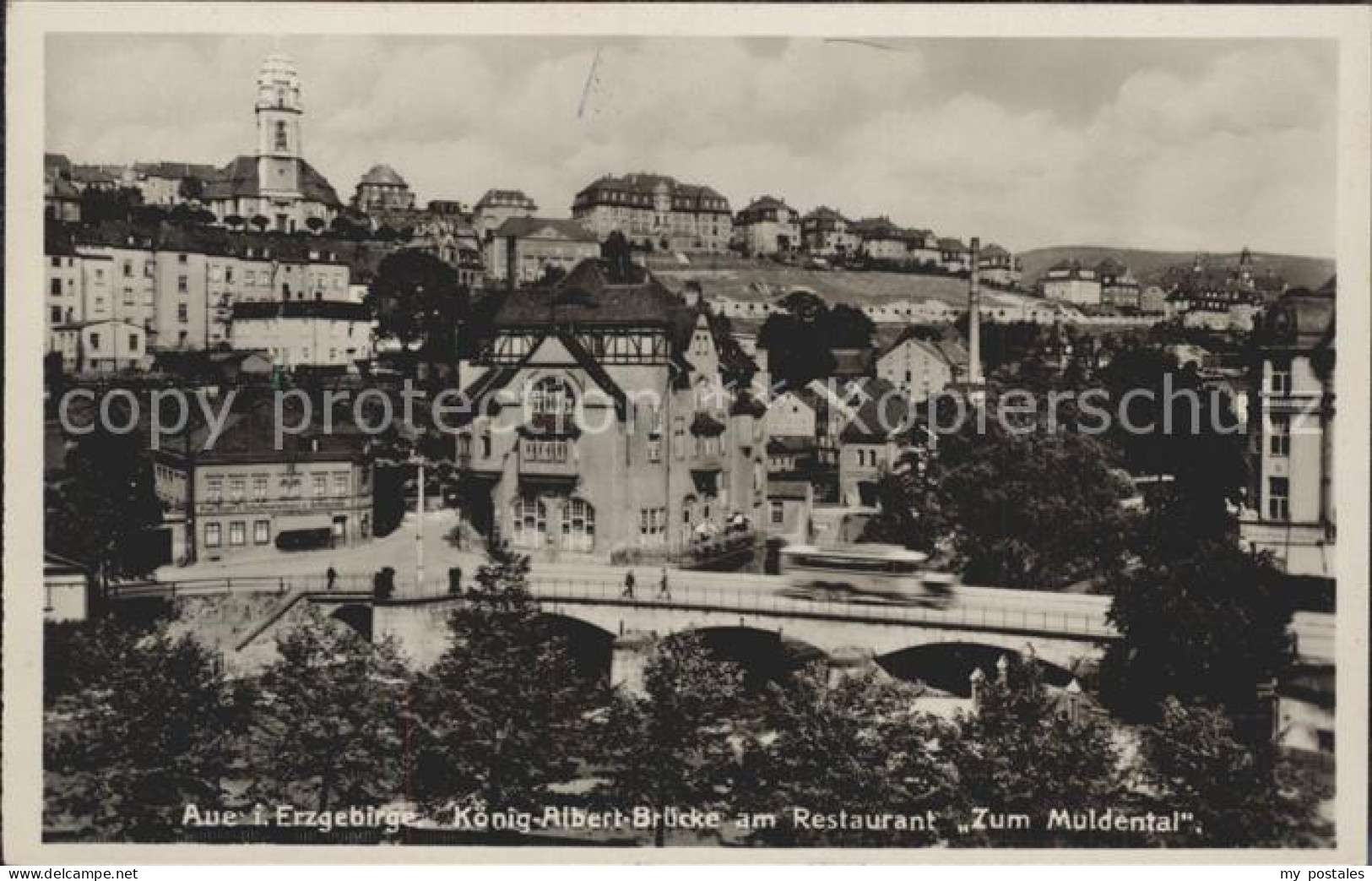 42263727 Aue Erzgebirge Koenig Albert Bruecke Am Restaurant Zum Muldental Aue Er - Aue