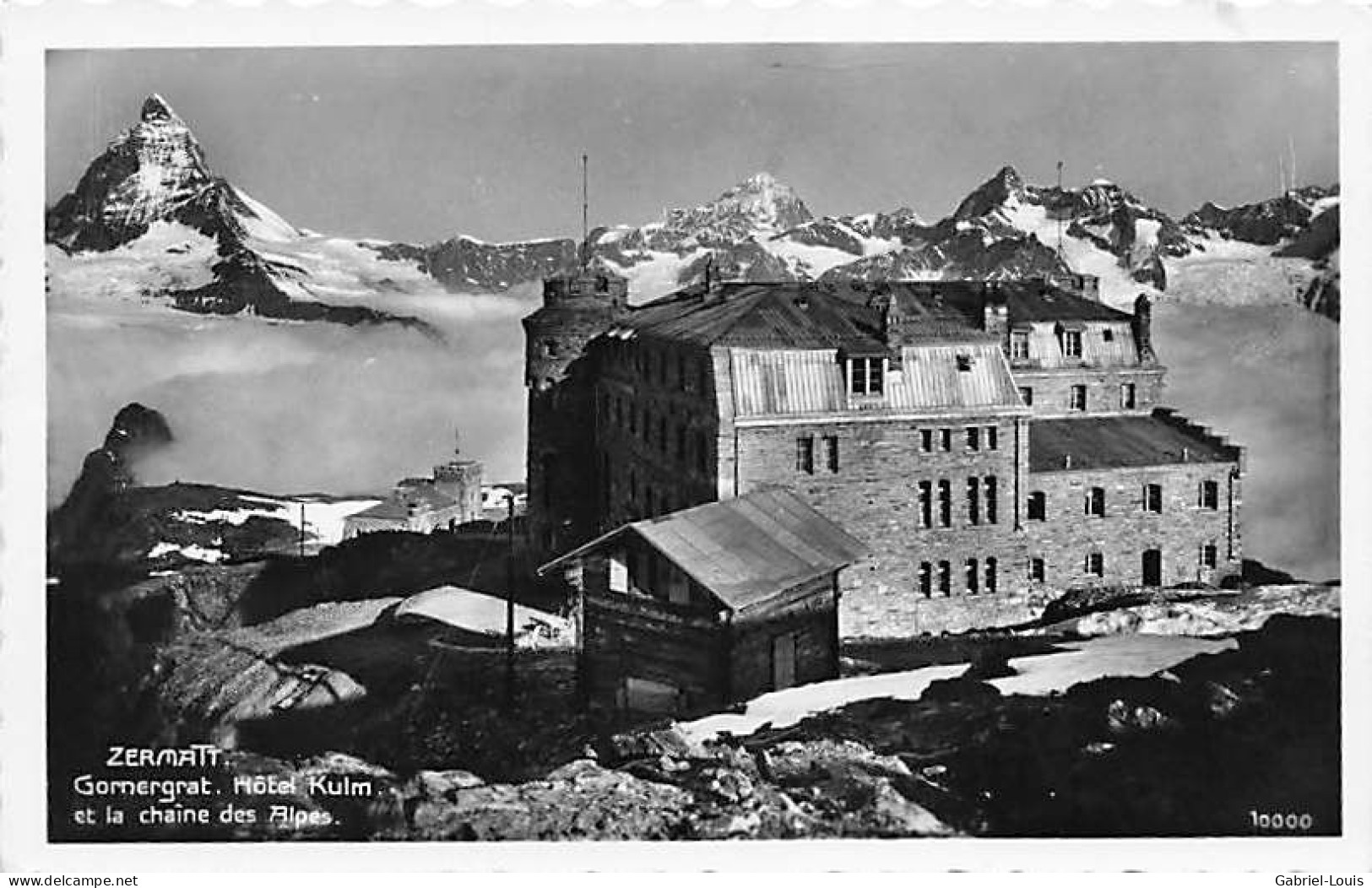 Zermatt Gornergrat Hôtel Kulm Cervin Matterhorn Et La Chaîne Des Alpes - Zermatt