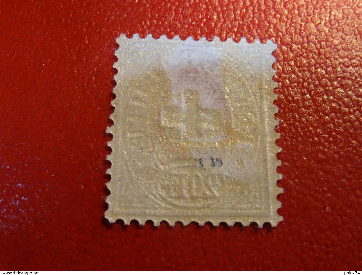 SUISSE 1868-81 Télégraphe  20 Francs- Aminci - Télégraphe