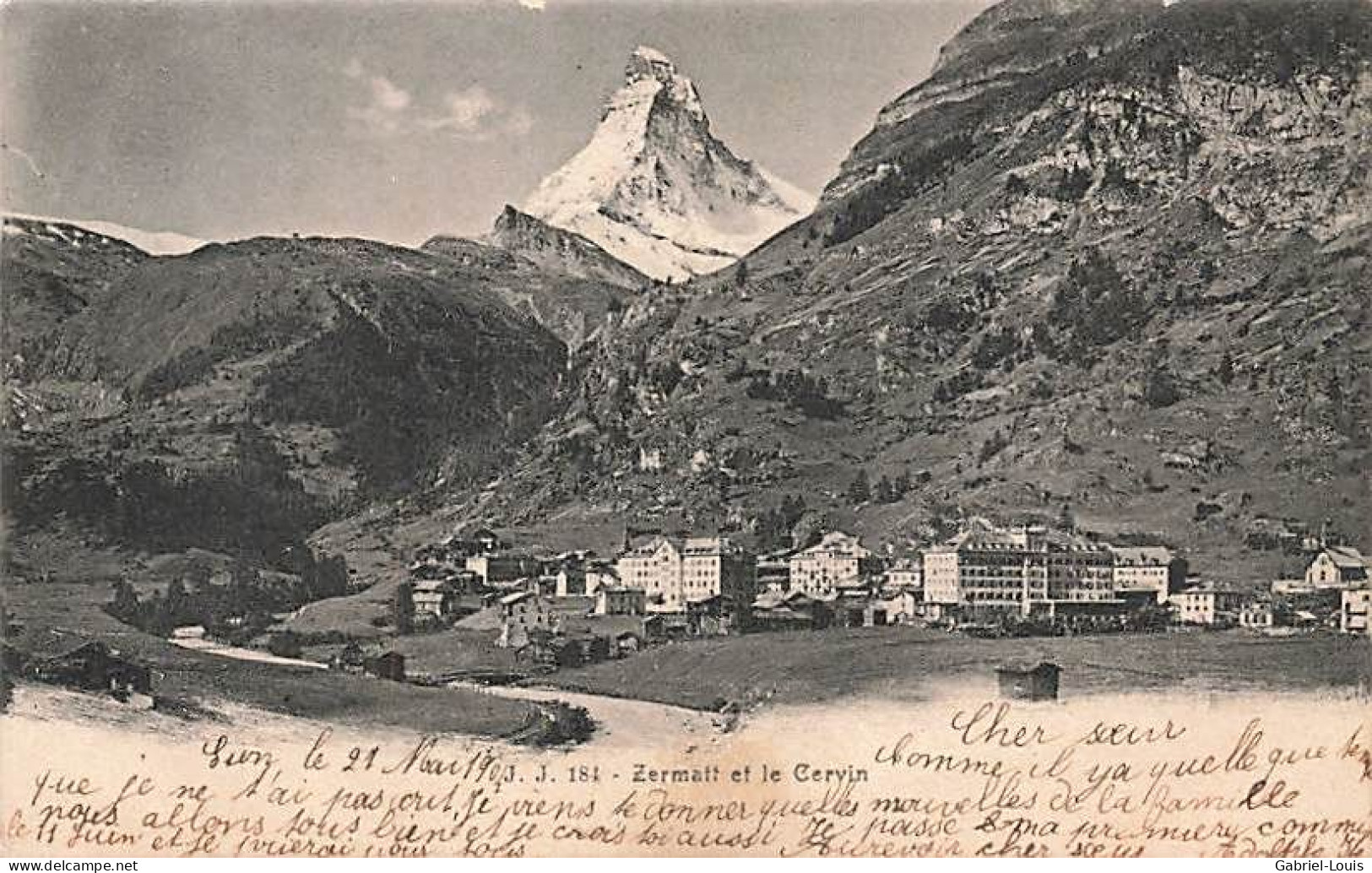 Zermatt Und Matterhorn Le Cervin 1905 - Sierre