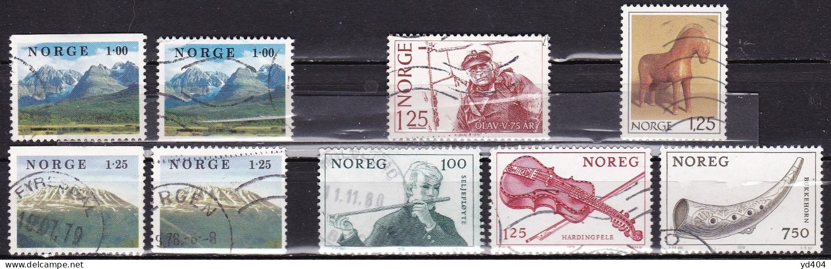 NO092 – NORVEGE - NORWAY – 1978 USED LOT – Y&T # 714-745 – CV 5,75 € - Gebruikt