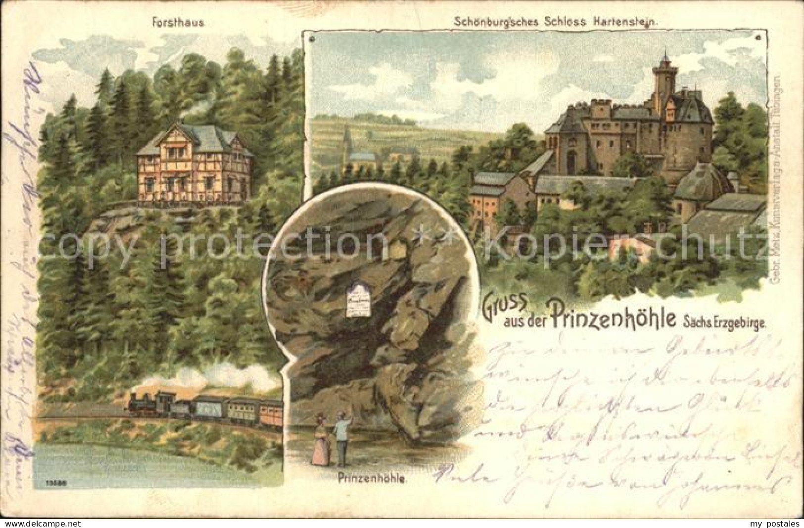 42253296 Hartenstein Zwickau Forsthaus Eisenbahn Prinzenhoehle Schoenburgsches S - Hartenstein