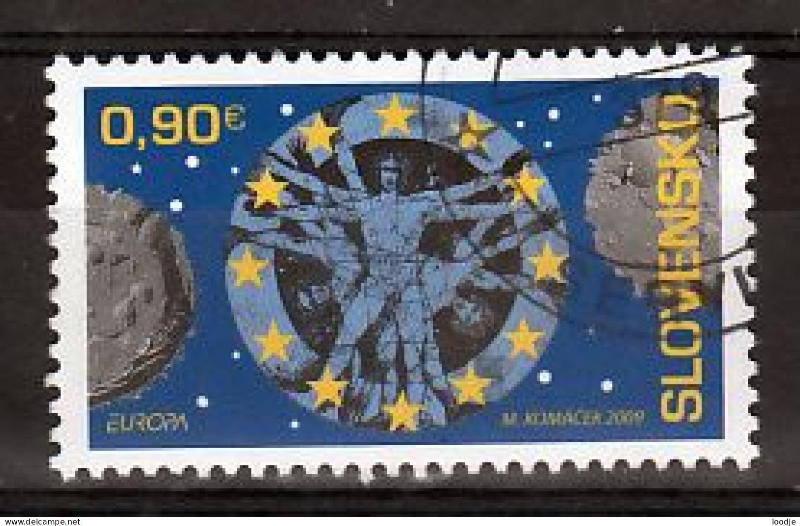 Slowakije Mi 615 Europa Astronomie Gestempeld - Usados