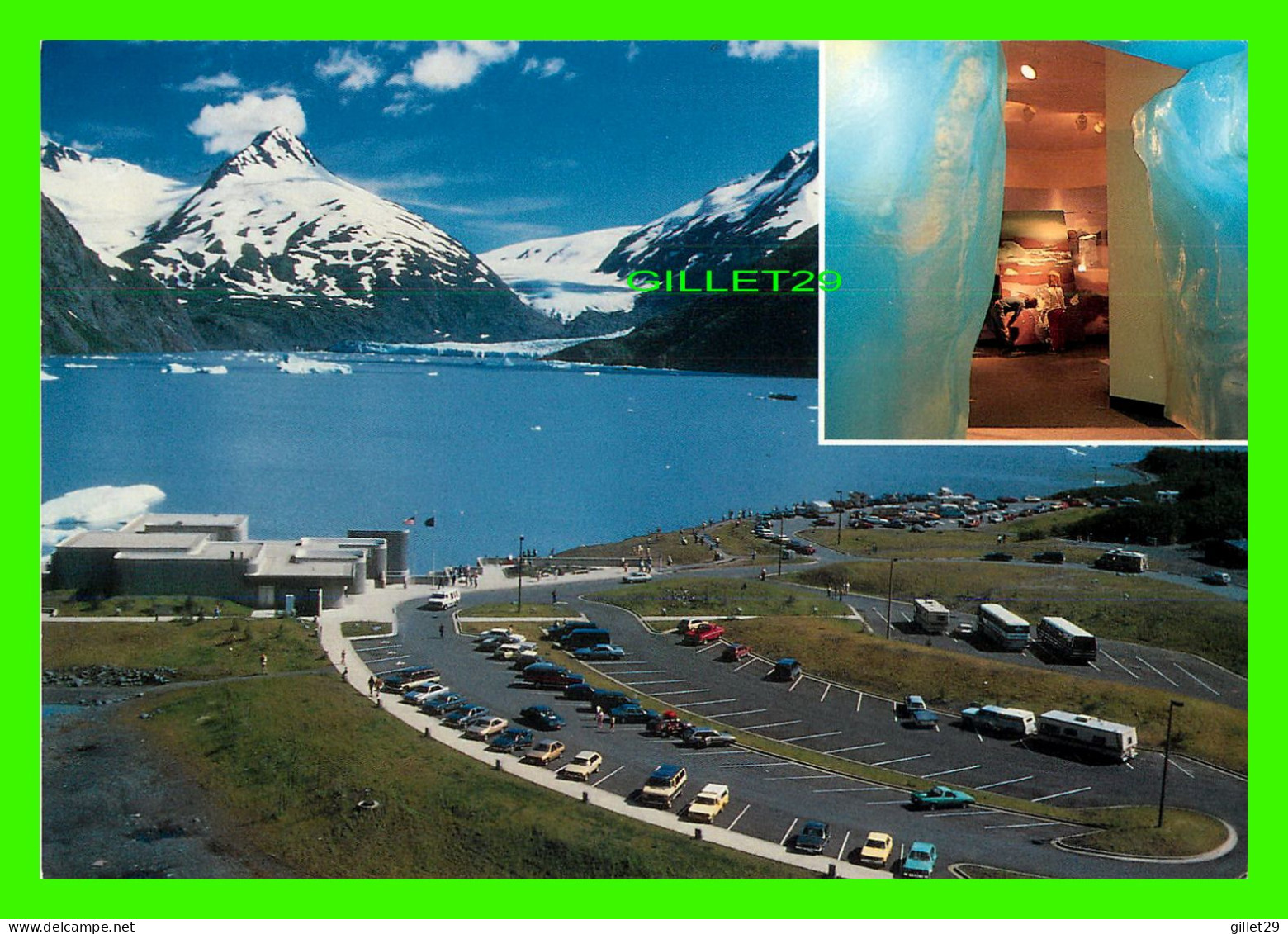 ANCHORAGE, ALASKA - THE PORTAGE GLACIER VISITOR CENTER & PORTAGE GLACIER - ALASKA JOE - - Anchorage