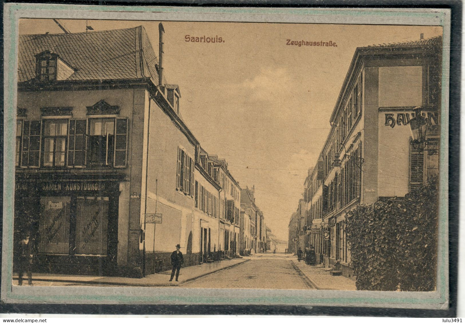 CPA - (Allemagne-Sarre) - SAARLOUIS - Zeughausstrasse - 1910 / 20 - Kreis Saarlouis