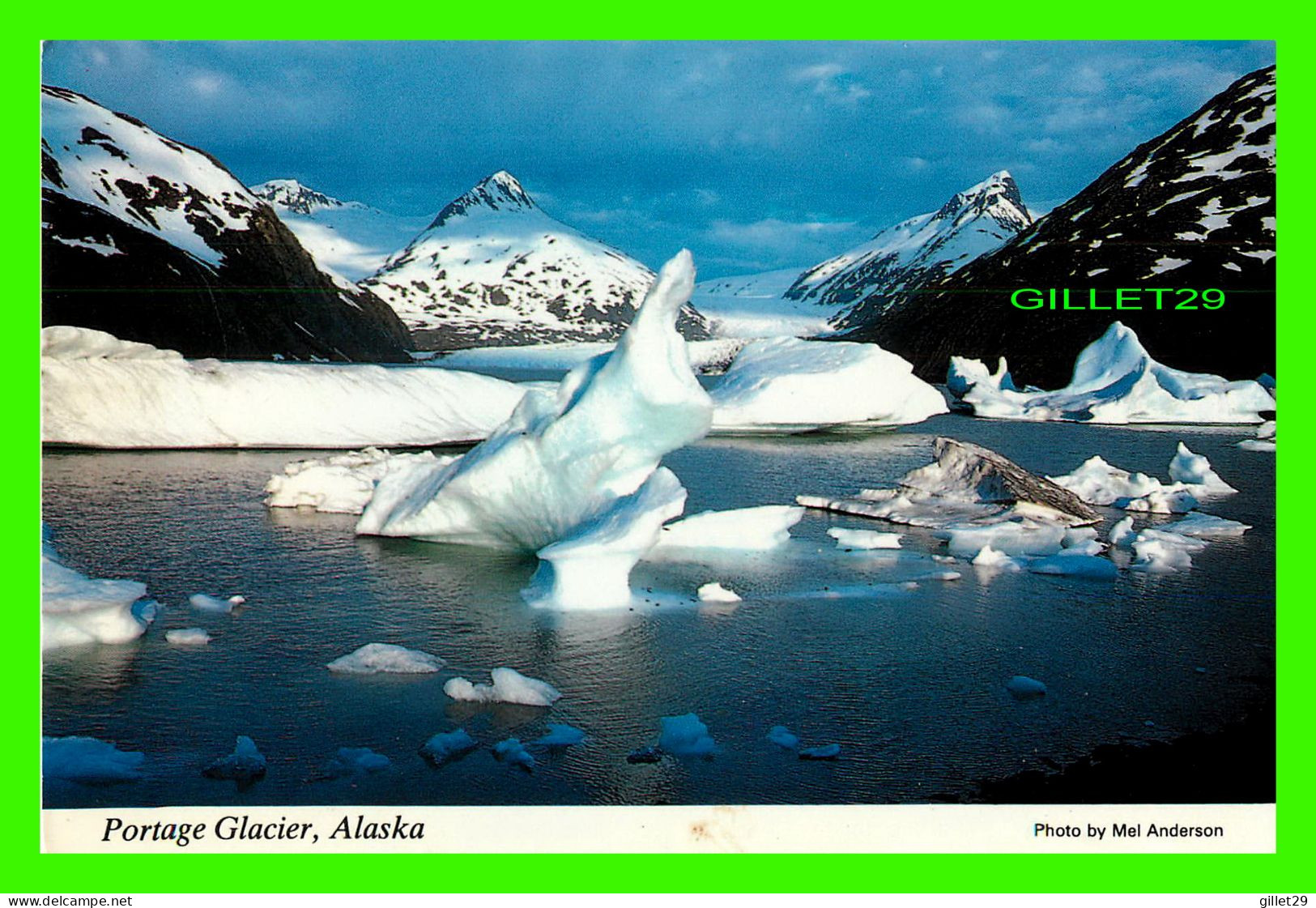 ANCHORAGE, ALASKA - PORTAGE GLACIER, 65 MILES FROM ANCHORAGE - ALASKA JOE - J & H SALES - - Anchorage