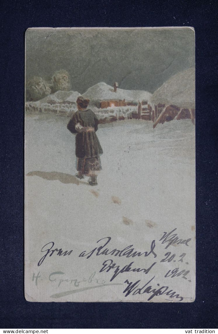 RUSSIE - Carte Postale Pour Paris En 1902 - L 149420 - Briefe U. Dokumente