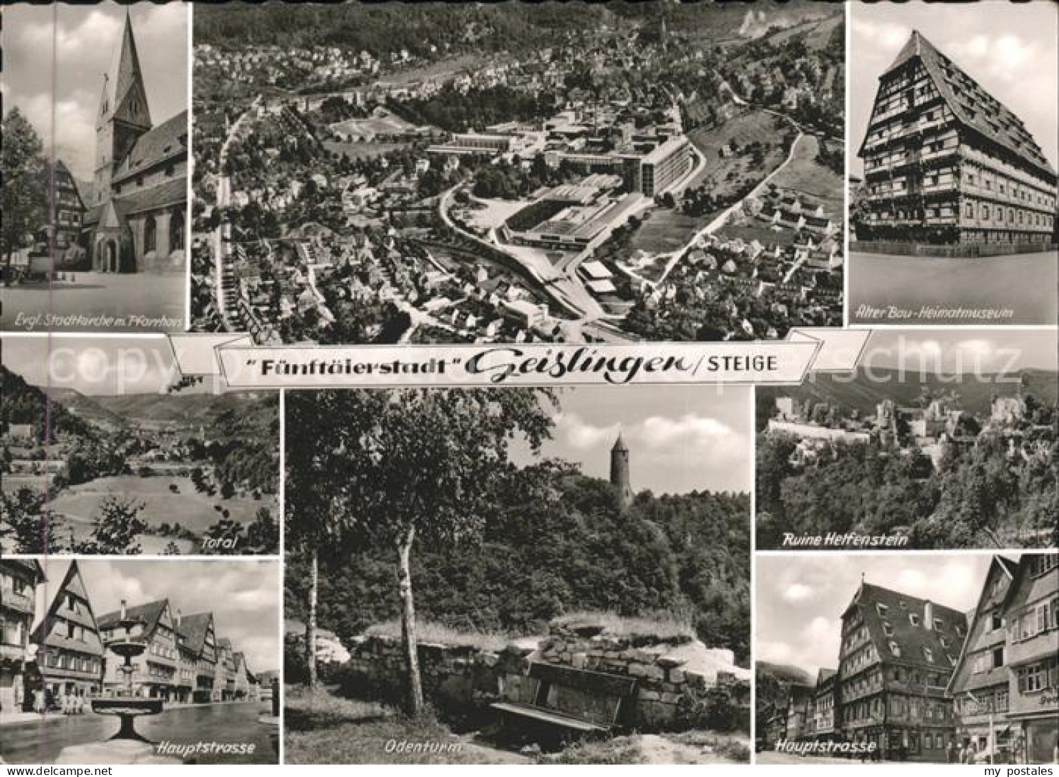 41573971 Geislingen Steige Heimatmuseum Ruine Helfenstein Hauptstrasse Odenturm  - Geislingen