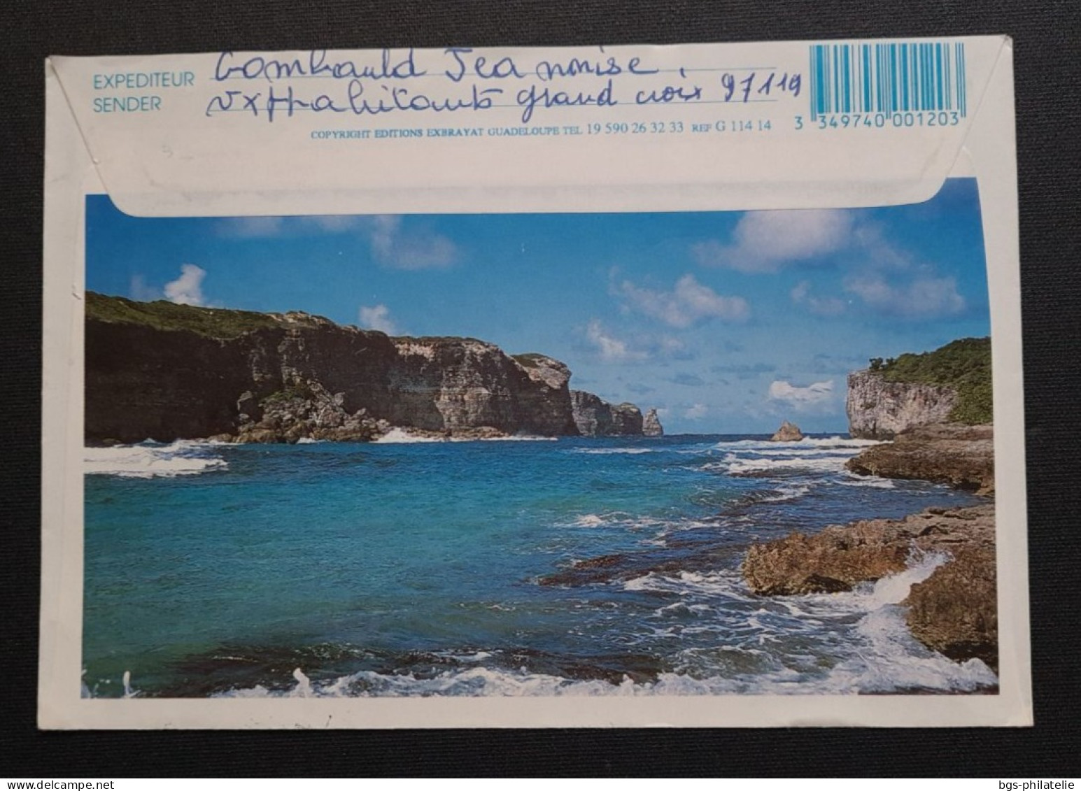 Guadeloupe,  Timbre De France Oblitéré De VIEUX  HABITANTS. - Covers & Documents