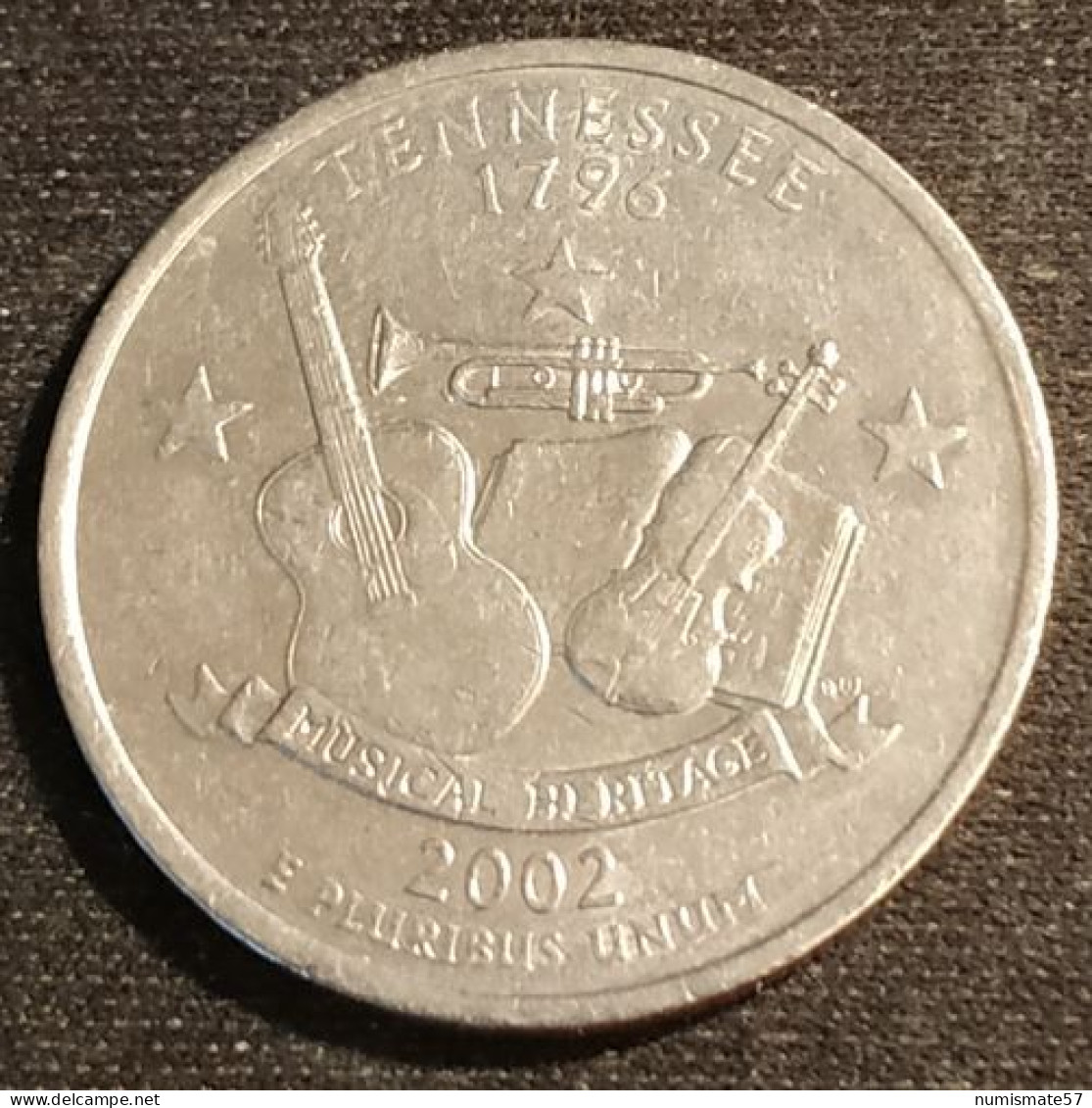 ETATS UNIS - USA - ¼ - 1/4 DOLLAR 2002 D - Tennessee - KM 331 - Quarter Dollar - 1999-2009: State Quarters