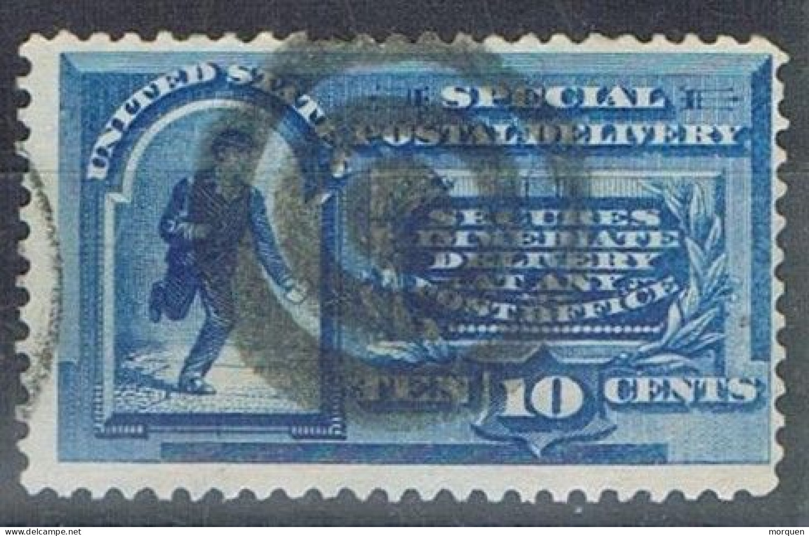 Sellos Expres, Urgente Dto, 12, Fancy Cancel 1888,  USA, Special Delivery, Yvert Num 3 º - Special Delivery, Registration & Certified