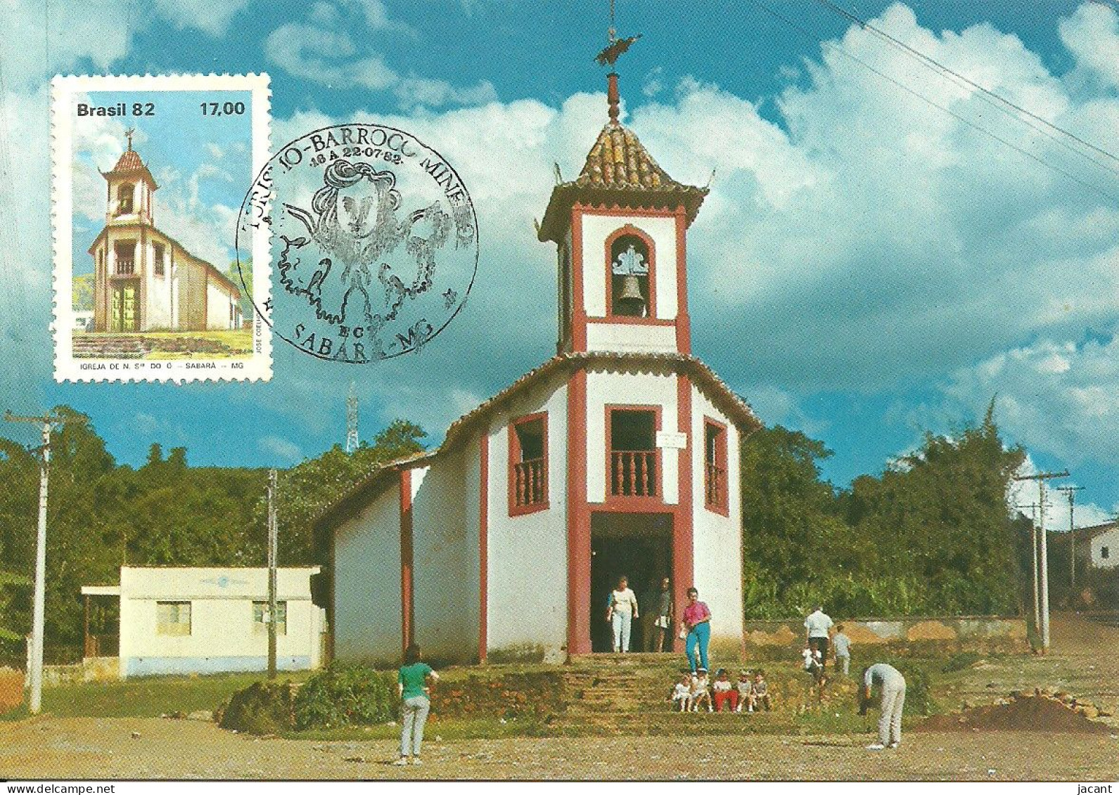 Carte Maximum - Brasil - Sabará - Igreja De N. Senhora Do Ó - Cartes-maximum