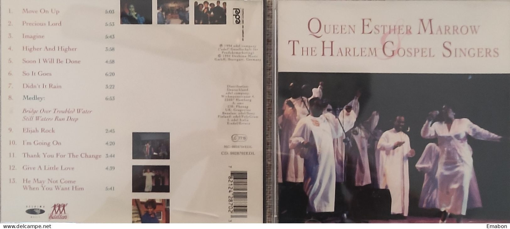 BORGATTA - GOSPEL - CD " QUEEN ESTHER MARROW " THE HARLEM GOSPEL CHOIR - EDEL COMPANY 1994 - USATO In Buono Stato - Gospel En Religie