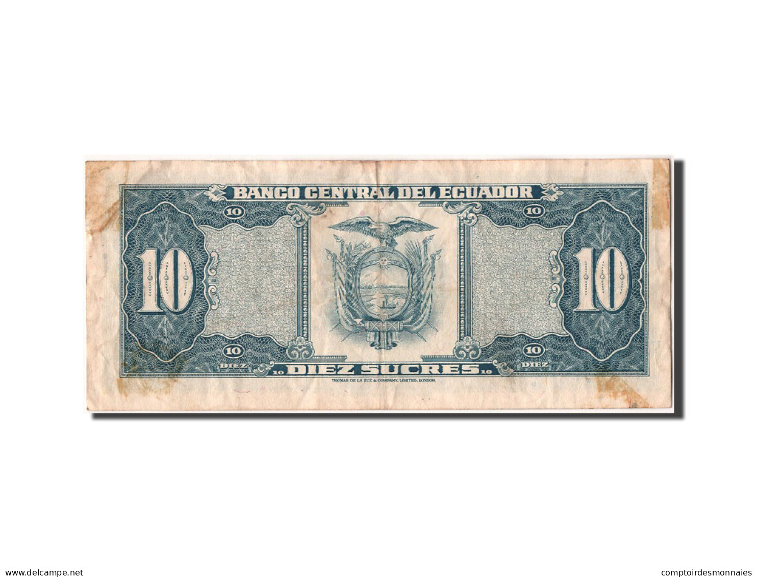 Billet, Équateur, 10 Sucres, 1980, 1980-05-24, TTB - Ecuador