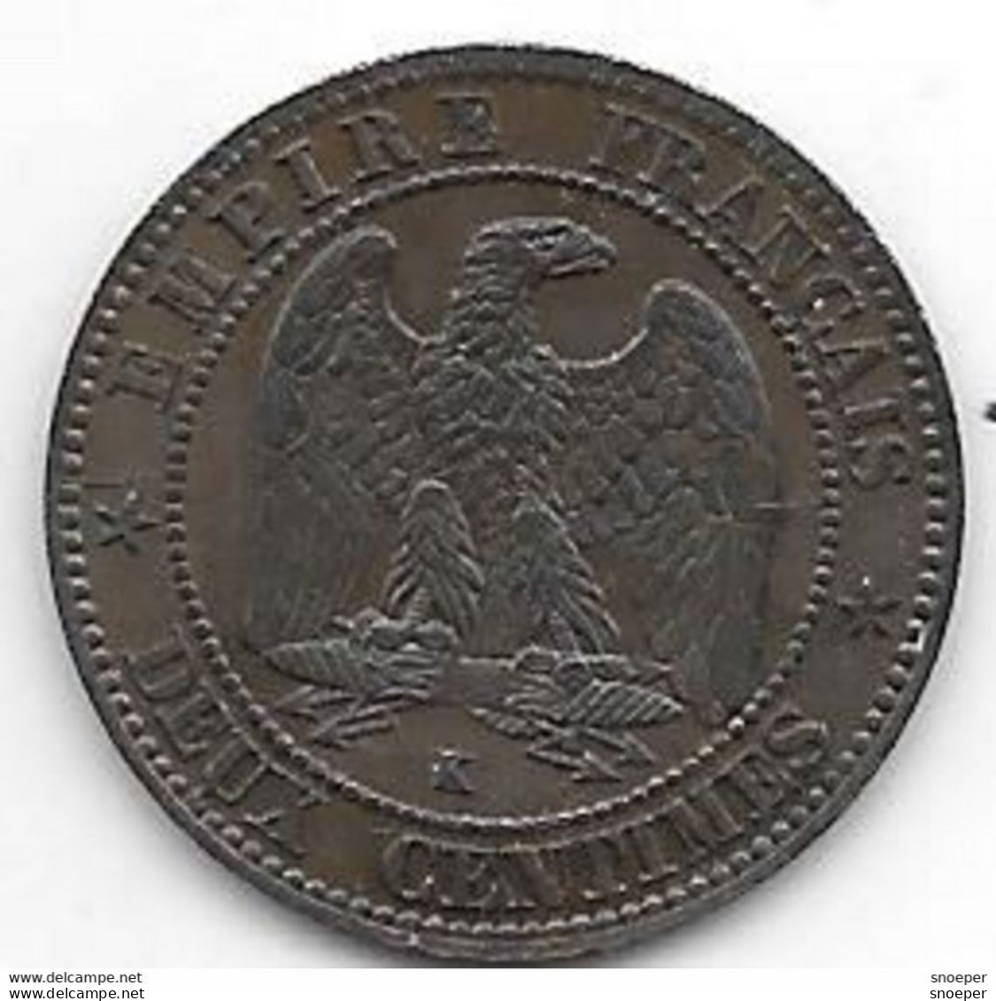 *france 2 Centimes  1862 K Km 796.6   UNC/MS63!!!!!!! - 2 Centimes